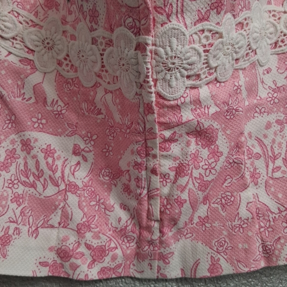 Lilly Pulitzer Run For Roses White Label Halter Top    Size 10 - Picture 11 of 12